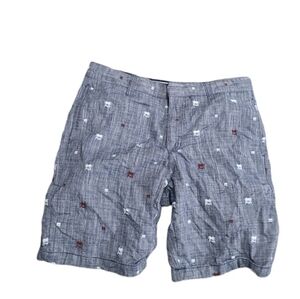 Men's micros tailored fit palmtree print shorts size 33